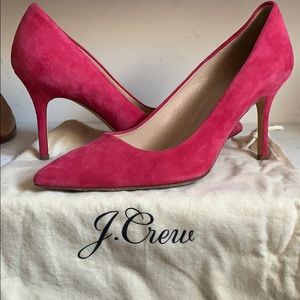 Jcrew Elsie pumps pink suede